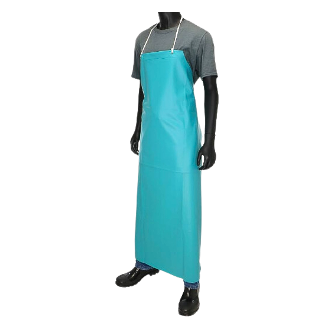 45" Green Heavy-Duty 20 Mil Vinyl PVC Industrial Apron