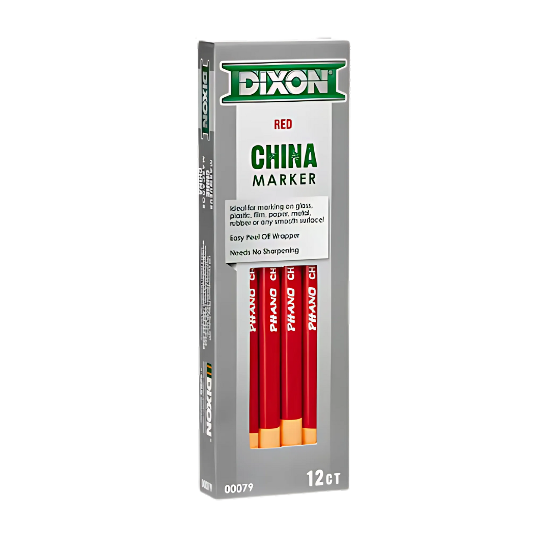 Phano Red China Markers – Box of 12 — product photo; select the listed option
