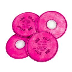 3M P100 Particulate Filters with Carbon Odor Layer (Bag of 2)