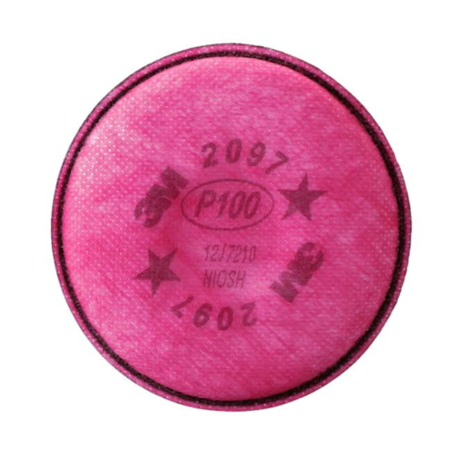 3M P100 Particulate Filters with Carbon Odor Layer (Bag of 2)