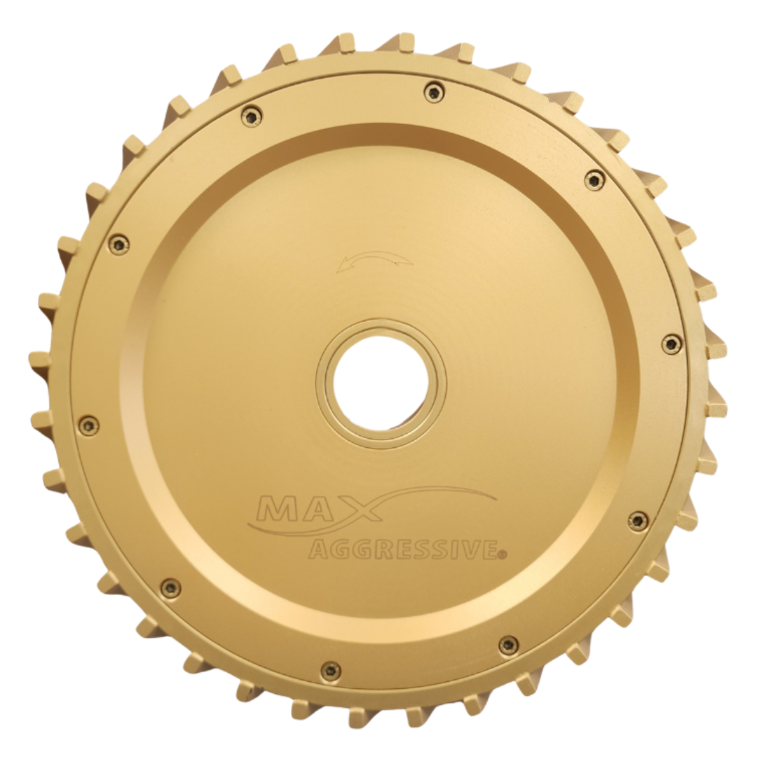 14" Max Aggressive Milling Wheel for Bridge Saws – Industrial Slab Leveling &amp; Calibrating Drum