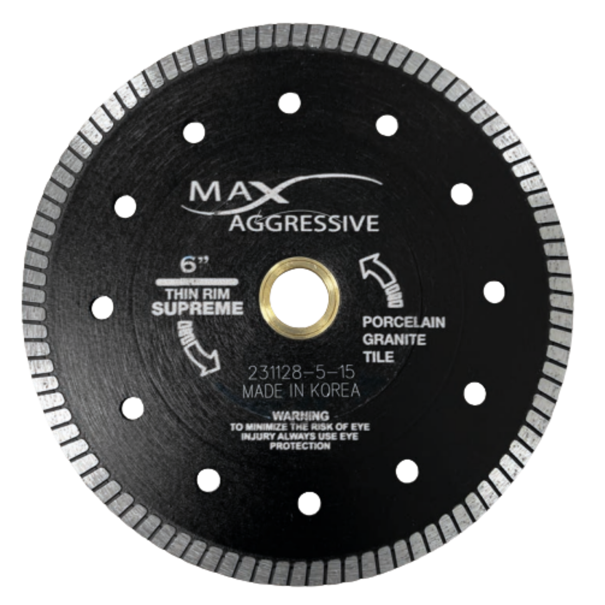 Max Aggressive Porcelain Premium Thin Rim Diamond Blade – Precision Chip-Free Disc