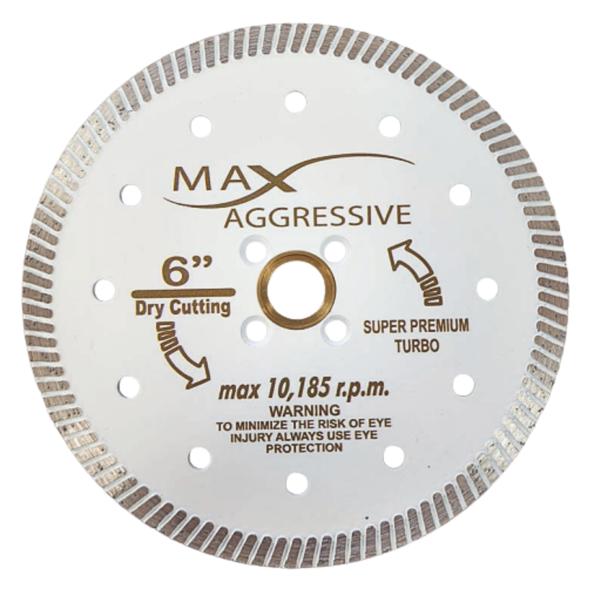 Max Aggressive Premium White Turbo Blade – Versatile Multi-Material Cutting Disc