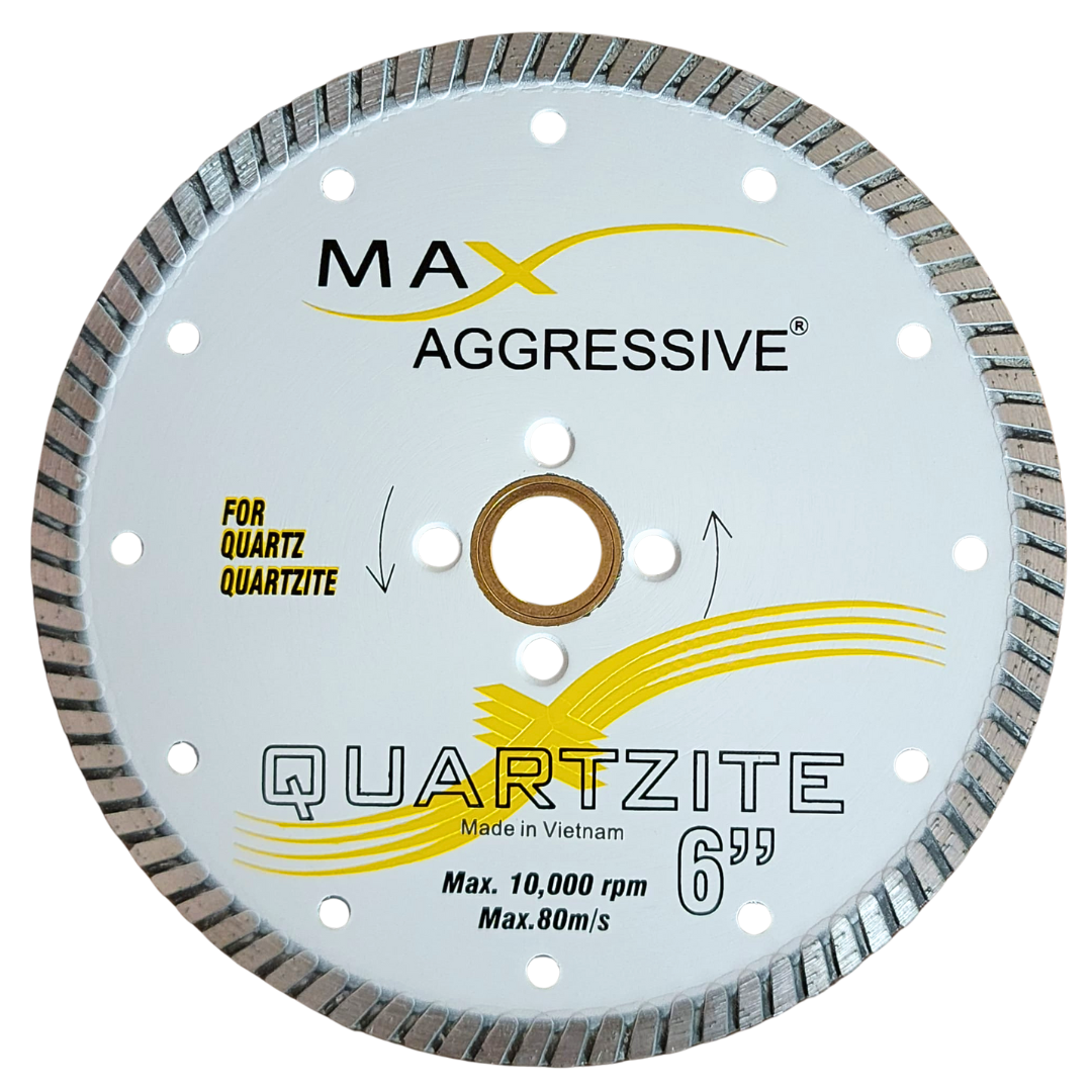6" Max Aggressive® Quartzite Turbo Blade – High-Performance Hard Stone Disc