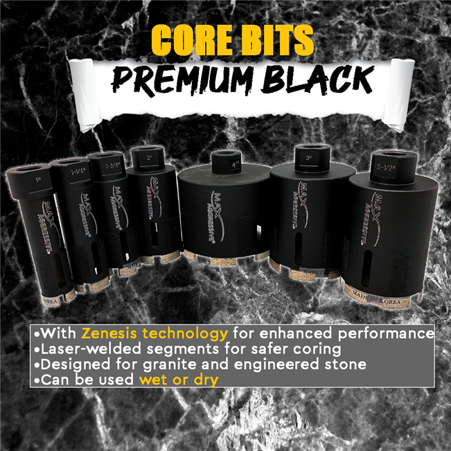 Max Aggressive Core Bit Premium Black Series – Powered High-Speed Hole Saw