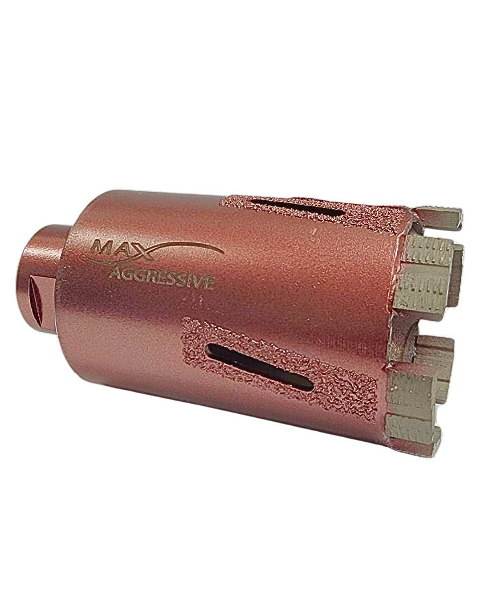 Max Aggressive Core Drill Bit Premium Brown Arix Series - High-Speed Segmented Granite Hole Saw