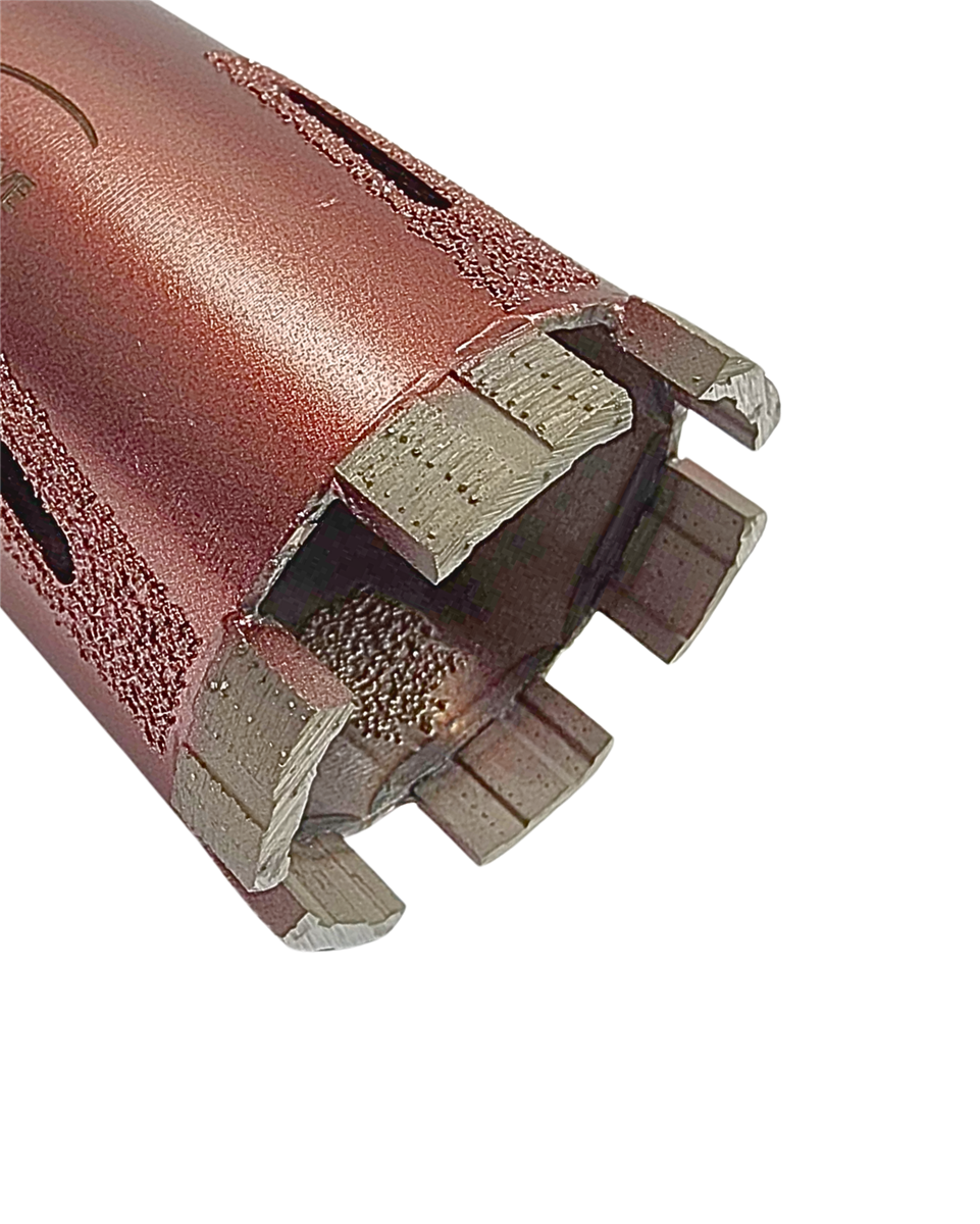 Max Aggressive Core Drill Bit Premium Brown Arix Series - High-Speed Segmented Granite Hole Saw