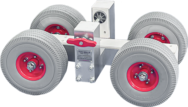 Max Aggressive Industrial Tug Dolly – Slab & Glass Transport System