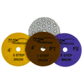 Snow 3-Step Diamond Polish Pads – High-Gloss High-Speed System