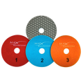 3 Step Polishing Pads Engineered Stone Supreme