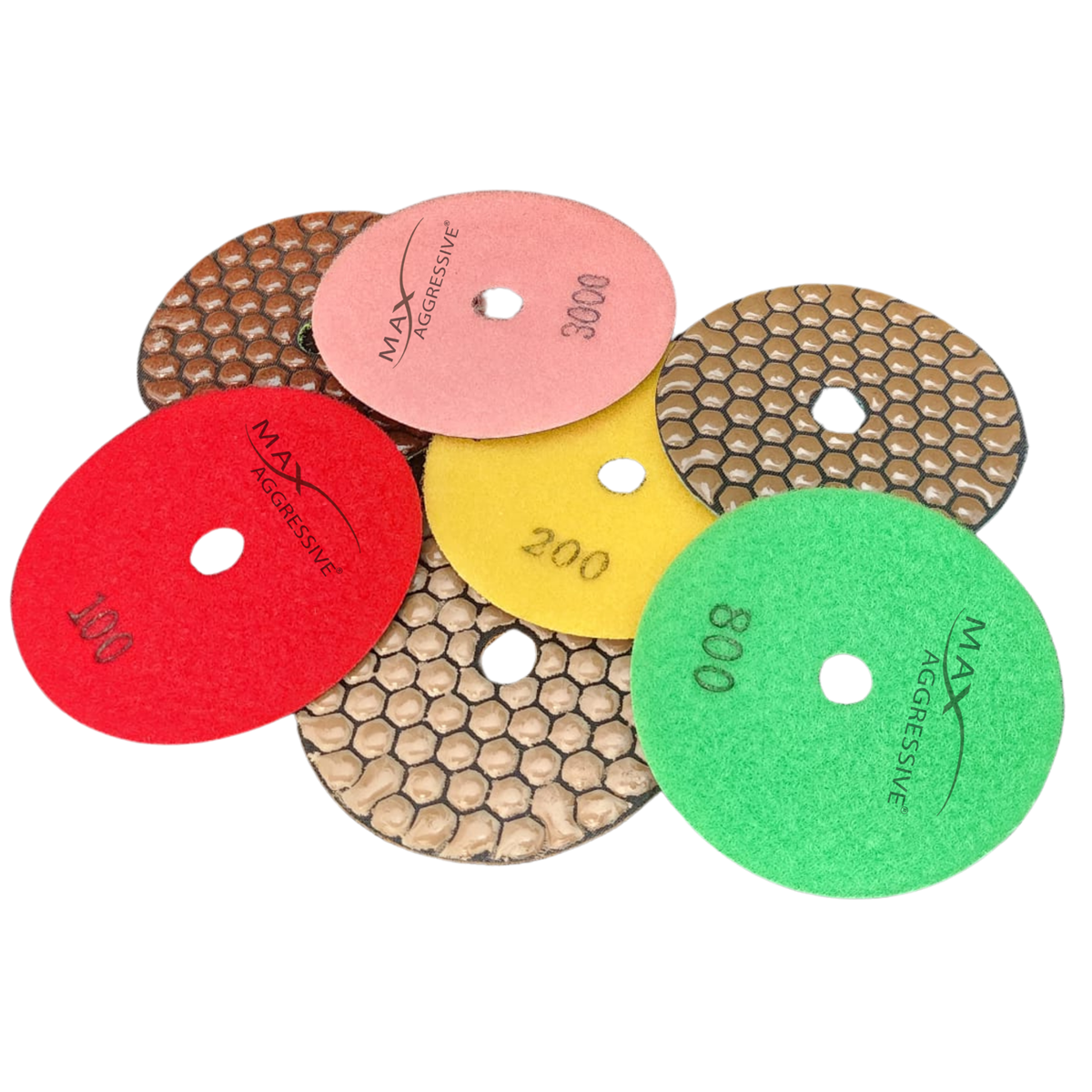 4" Premium Dry Polishing Pads Shine – Ultra-Flexible On-Site Diamond System