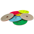 4" Wet Polishing Pads New Style White – 7-Step Non-Marking Diamond System