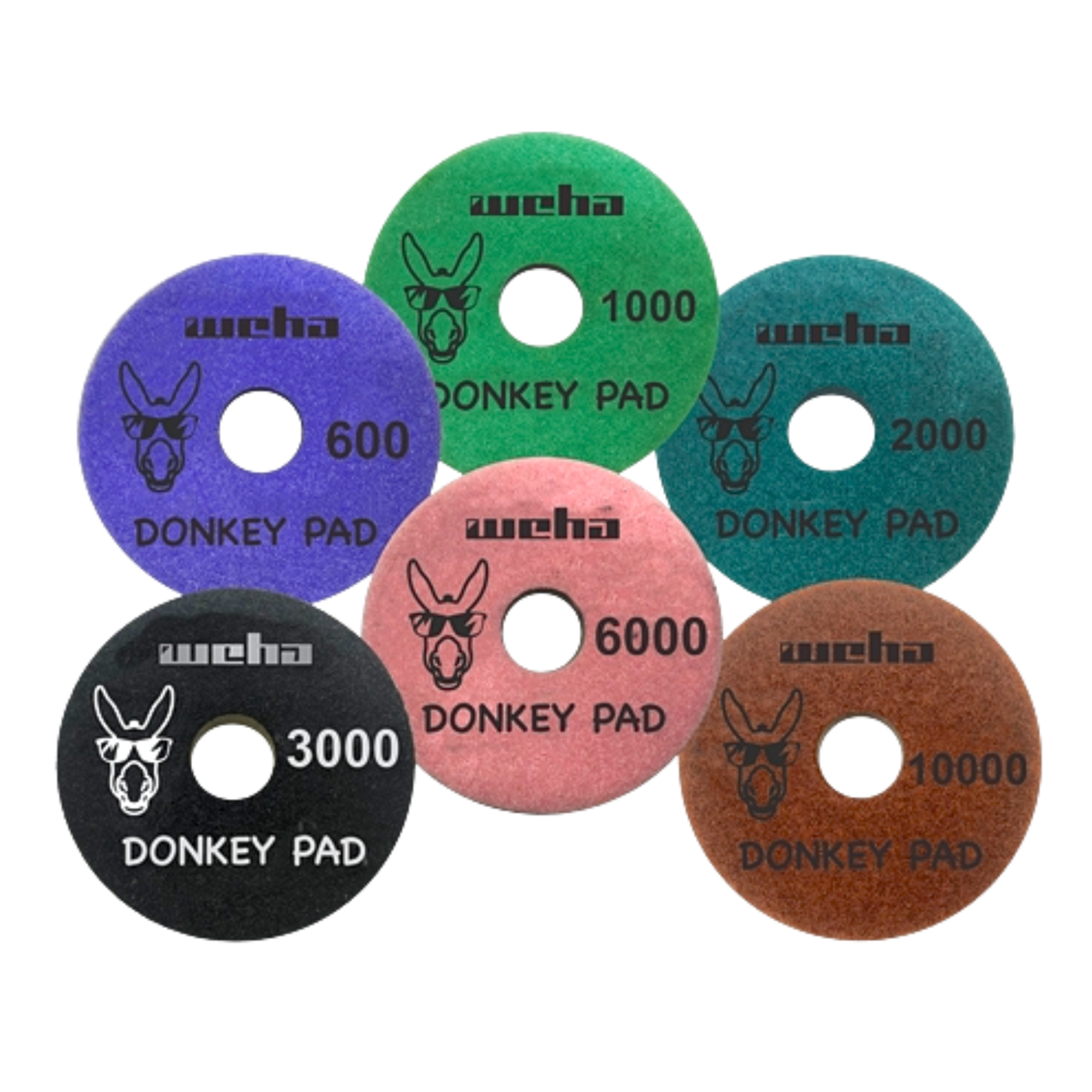 Weha 4" Donkey Quartz Face Polishing Pads – Premium Surface