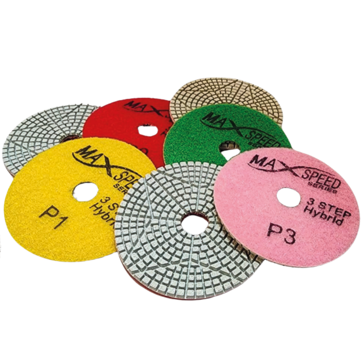MaxSpeed 3-Step Diamond Polishing Pads – High-Efficiency Thermal System