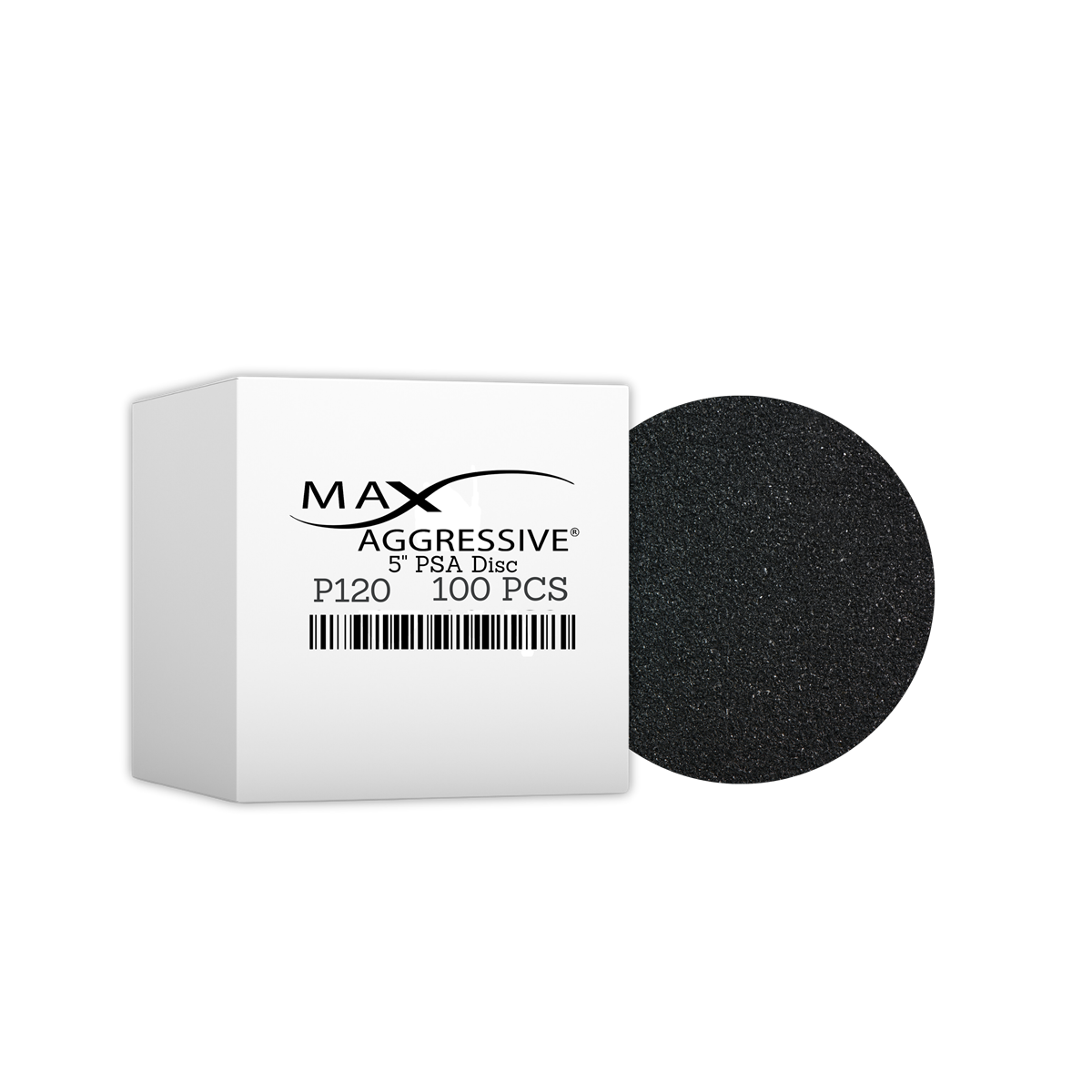 5" Max Aggressive Dry Use PSA Sanding Discs (100-Pack)