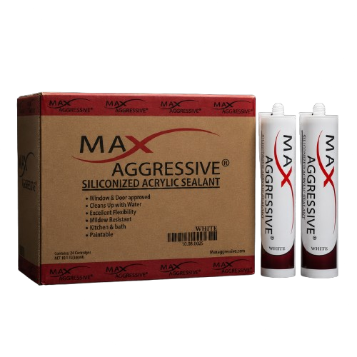 Max Aggressive Siliconized Acrylic Caulk Sealant (Bulk Box of 24)