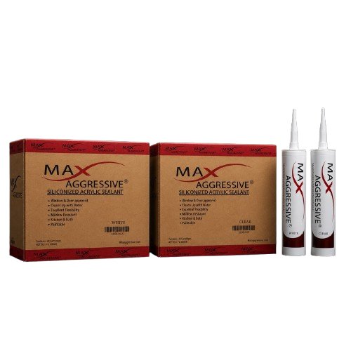 Max Aggressive Siliconized Acrylic Caulk Sealant (Bulk Box of 24)