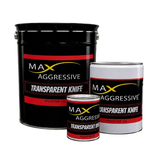 Max Aggressive Transparent Knife Grade Polyester Adhesive