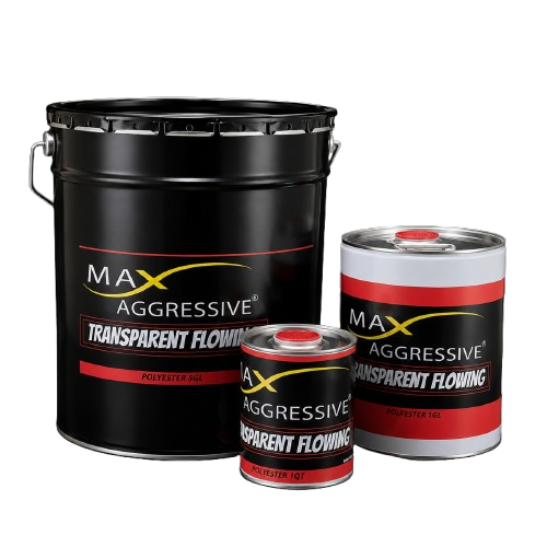 Max Aggressive Transparent Flowing Polyester Adhesive