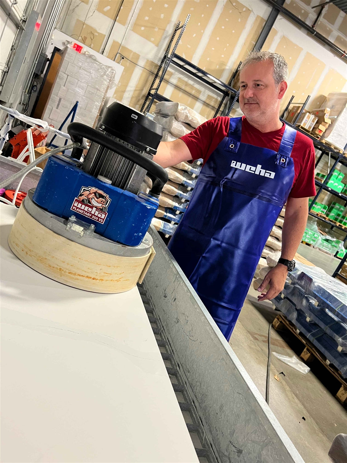 Blue Double Layer Apron