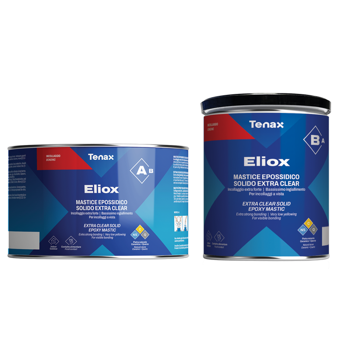 Tenax Eliox Extra-Clear Knife Grade Epoxy — product-family photograph; only the selected option is supplied
