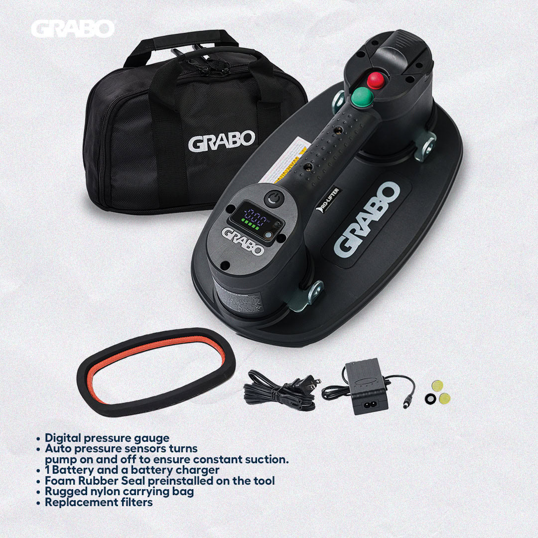 Grabo PRO-LIFTER 20 Electric Vacuum Suction Cup Lifter for Granite & Marble slab