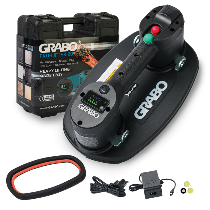 GRABO Pro Portable Electric Vacuum Lifter Kit (Hardshell Case Edition)