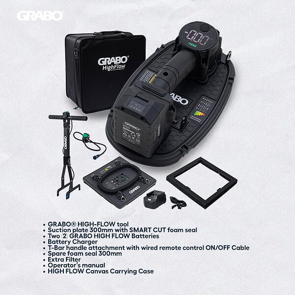 GRABO® HighFlow Heavy-Duty Portable Vacuum Lifter Kit