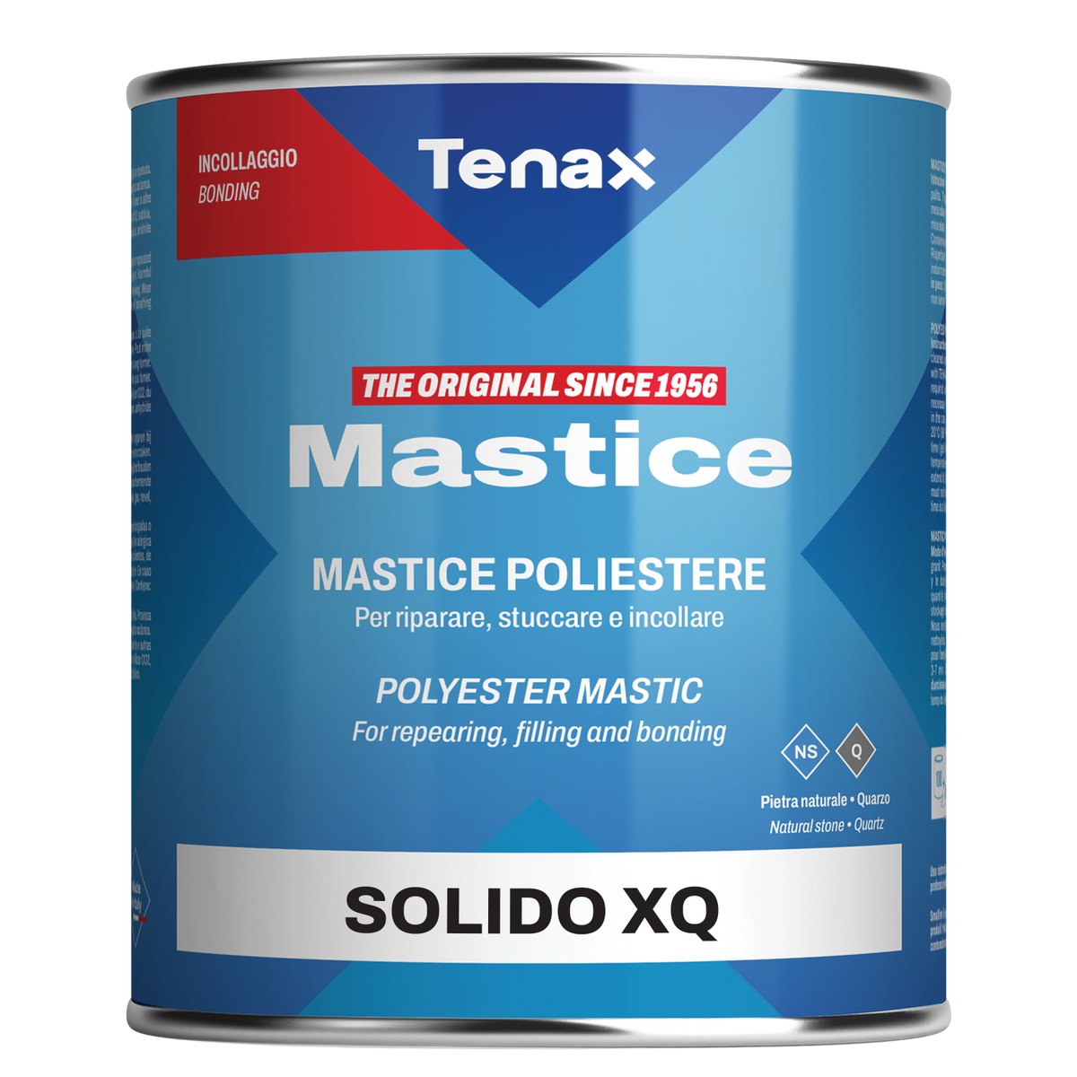 Tenax Solido XQ Quartz Color Match Polyester Mastic — product-family photograph; only the selected option is supplied
