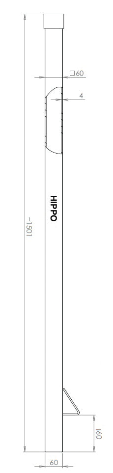 Weha Hippo 60" x 6mm Pole