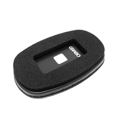 GRABO HighFlow Oval Foam Seal — 80 x 160 mm — official product/application photo; accessories shown for demonstration are not included