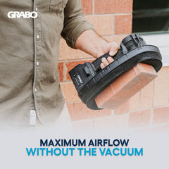 GRABO HighFlow Oval Foam Seal — 80 x 160 mm — official product/application photo; accessories shown for demonstration are not included