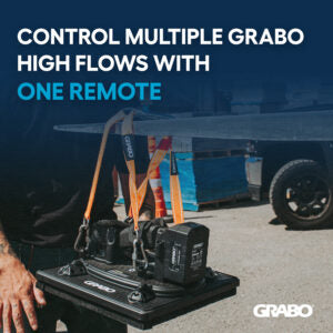 GRABO HighFlow Wireless Remote Control — official gallery; demonstration lifters sold separately