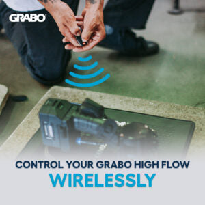 GRABO HighFlow Wireless Remote Control — official gallery; demonstration lifters sold separately