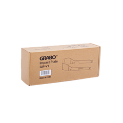 GRABO Impact Plate — official product/application photo 14. Consult the listed package contents; demonstration tools and surfaces are not part of the accessory.