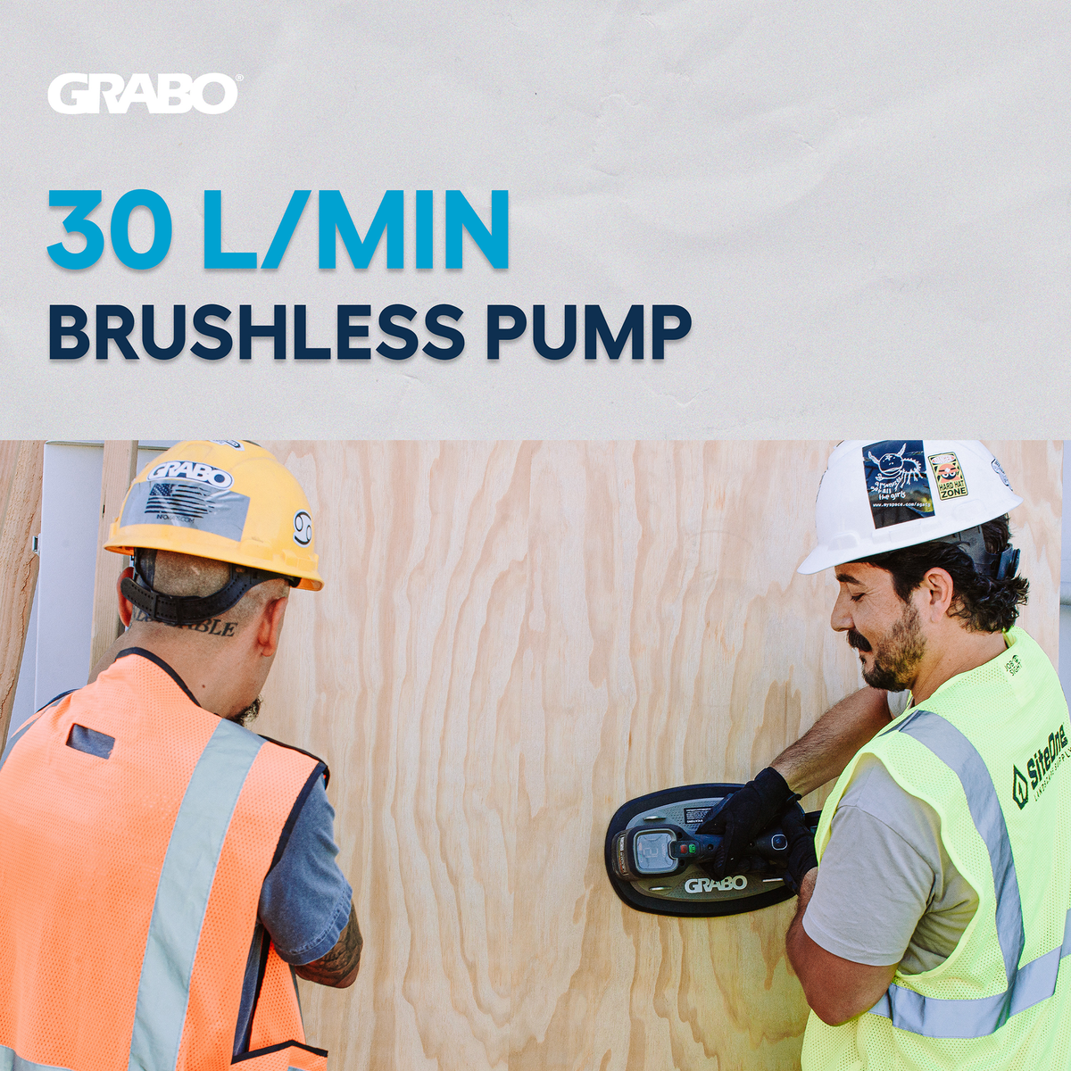 GRABO Pro Brushless Vacuum Lifter — Tool Only — official product/application image 2. Only the selected package is included; additional tools or accessories in demonstrations are sold separately.