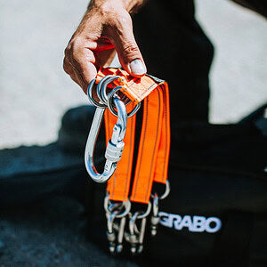 GRABO U-Hoist Lifting Bar — official product and application image 4. Refer to the listed package contents for included components.