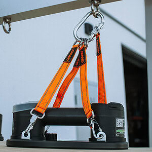 GRABO U-Hoist Lifting Bar — official product and application image 7. Refer to the listed package contents for included components.