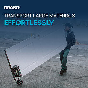 GRABO Roller Transport Attachment — official product/application photo 2. Consult the listed package contents; demonstration tools and surfaces are not part of the accessory.