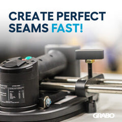 GRABO 90-Degree Seam Setter — Original Bolt-On Version — official product/application photo 2. Consult the listed package contents; demonstration tools and surfaces are not part of the accessory.