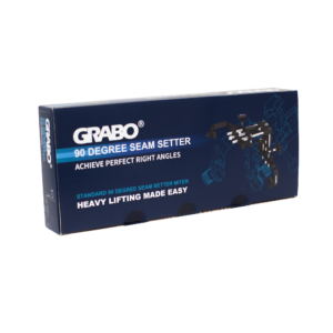 GRABO 90-Degree Seam Setter V2 — Quick-Lock Version — official product/application photo 15. Consult the listed package contents; demonstration tools and surfaces are not part of the accessory.