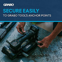 GRABO Tile Vibration Attachment — official product/application photo 11. Consult the listed package contents; demonstration tools and surfaces are not part of the accessory.