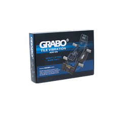 GRABO Tile Vibration Attachment — official product/application photo 12. Consult the listed package contents; demonstration tools and surfaces are not part of the accessory.