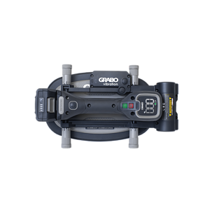 GRABO Tile Vibration Attachment — official product/application photo 15. Consult the listed package contents; demonstration tools and surfaces are not part of the accessory.