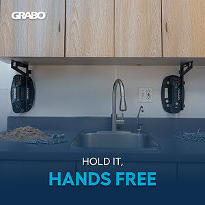 GRABO VersaMount Adjustable Installation Support — official gallery 2; tool or accessories shown in use are sold separately as stated in product description