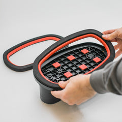 GRABO Foam Rubber Replacement Seal — Type A1 — official product/application photo; accessories shown for demonstration are not included