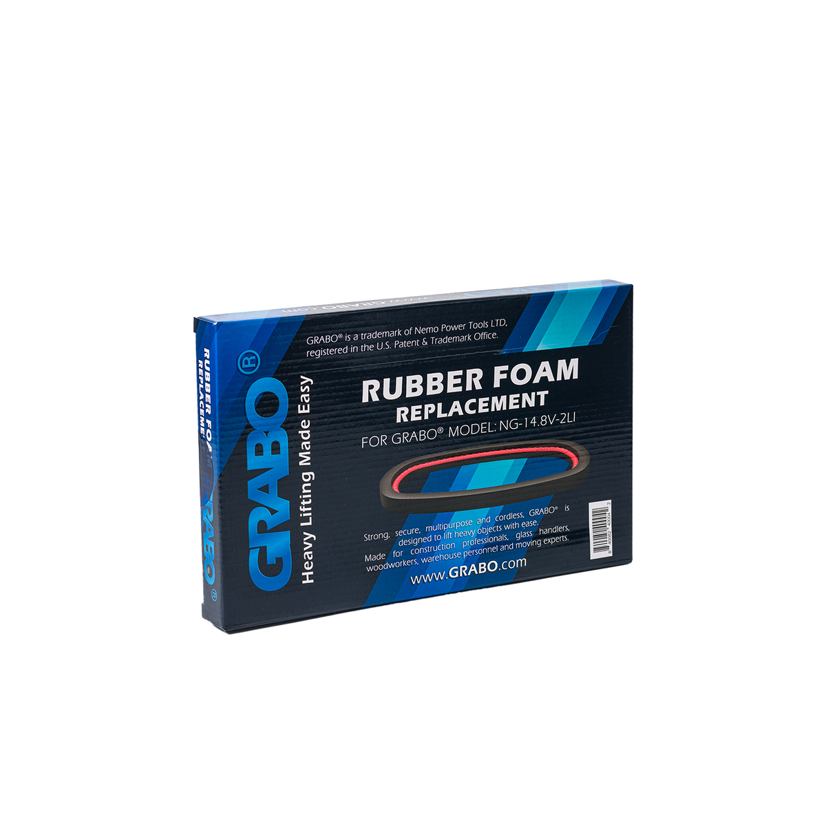 GRABO Foam Rubber Replacement Seal — Type A1 — official product/application photo; accessories shown for demonstration are not included