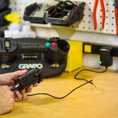 GRABO International Battery Charger — 14.8V Battery System — official product/application photograph 4. Refer to the selected listing for included components.