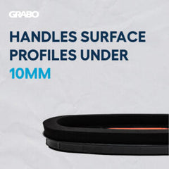 GRABO RockSeal Textured-Surface Replacement Seal — official product/application photo; accessories shown for demonstration are not included