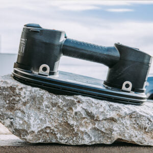GRABO RockSeal Textured-Surface Replacement Seal — official product/application photo; accessories shown for demonstration are not included